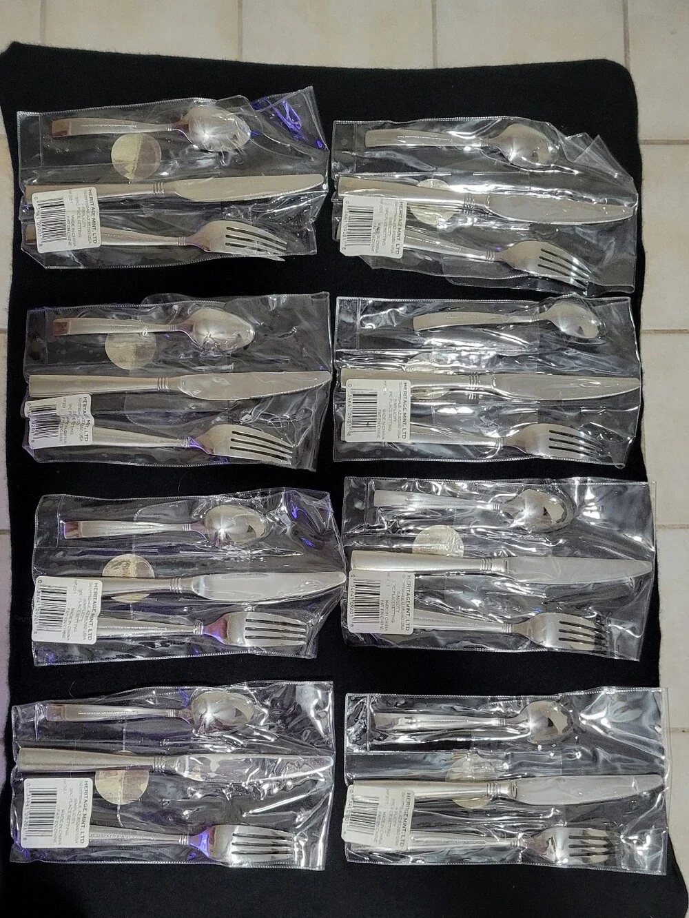Heritage Mint Ltd Simplicity 18/0 Stainless Steel Flatware NIP 42 Piece Set